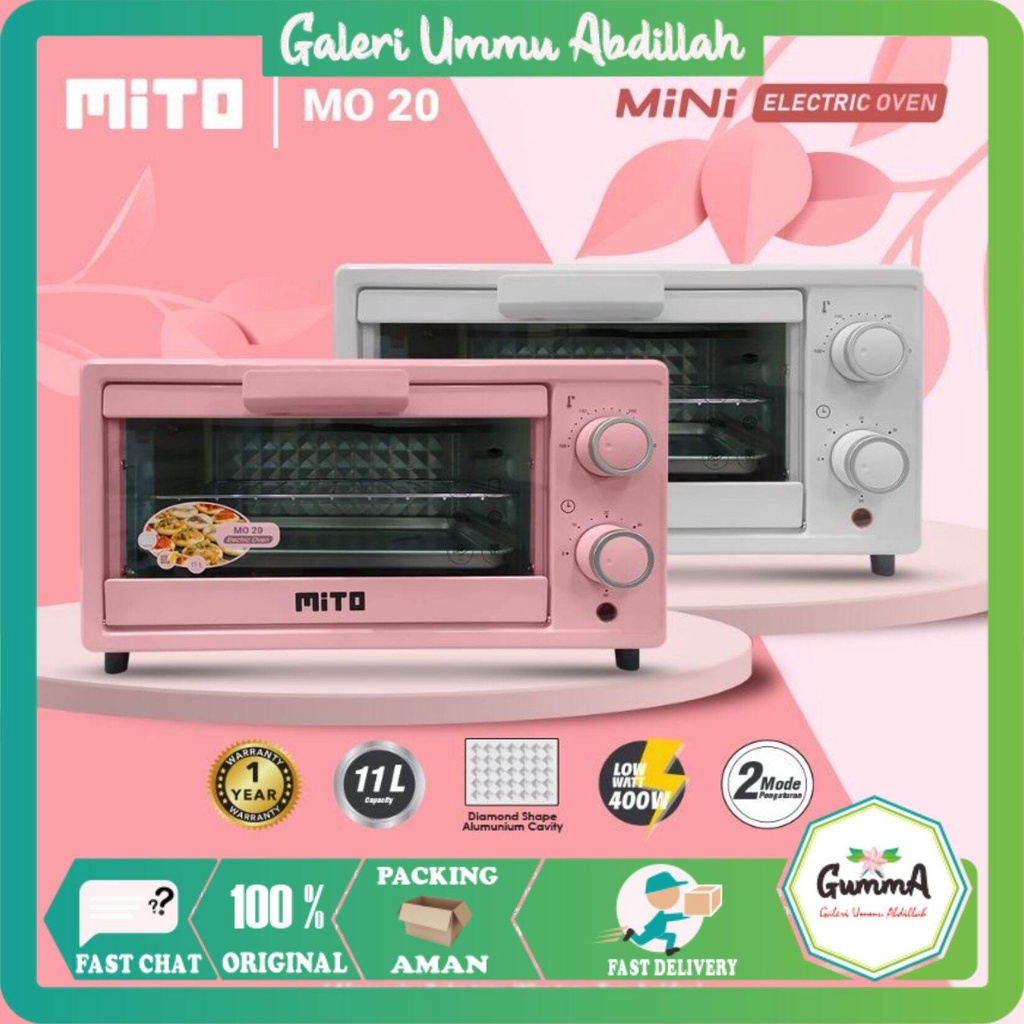 ◕❇☒Oven Mini Murah MITO MO 20 Oven Electric Oven Mini Listrik Oven Mito Mini Oven Imut Oven Listrik