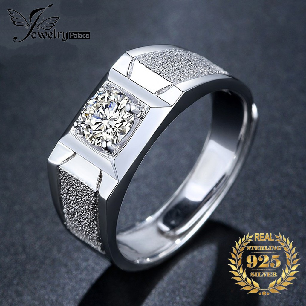 Cincin Silver 925 Hias Berlian Untuk Pria