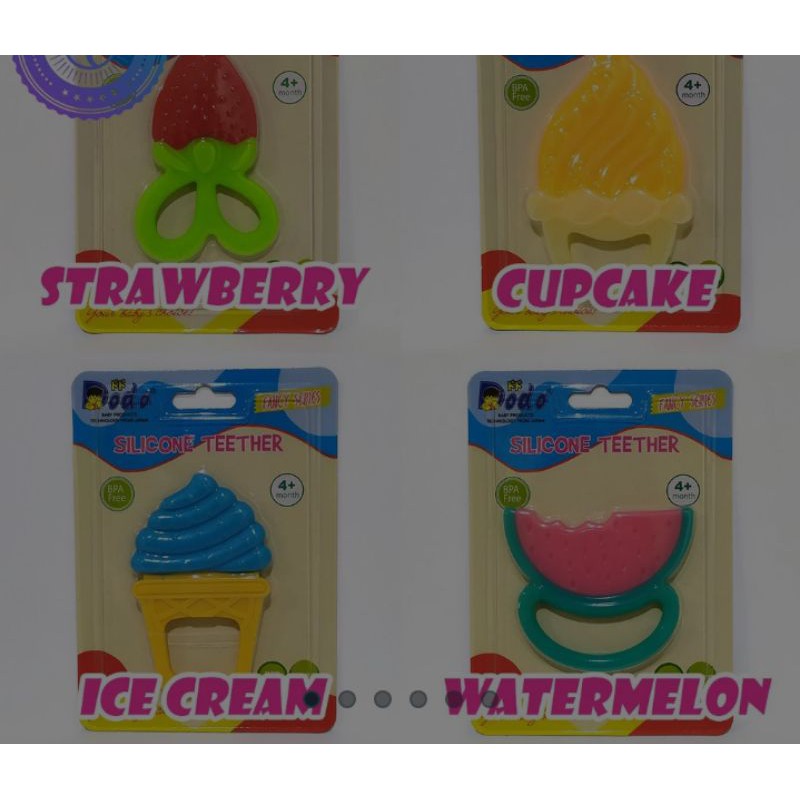 Mainan Gigitan Bayi Bahan Silicon Dodo Teether Fancy Series