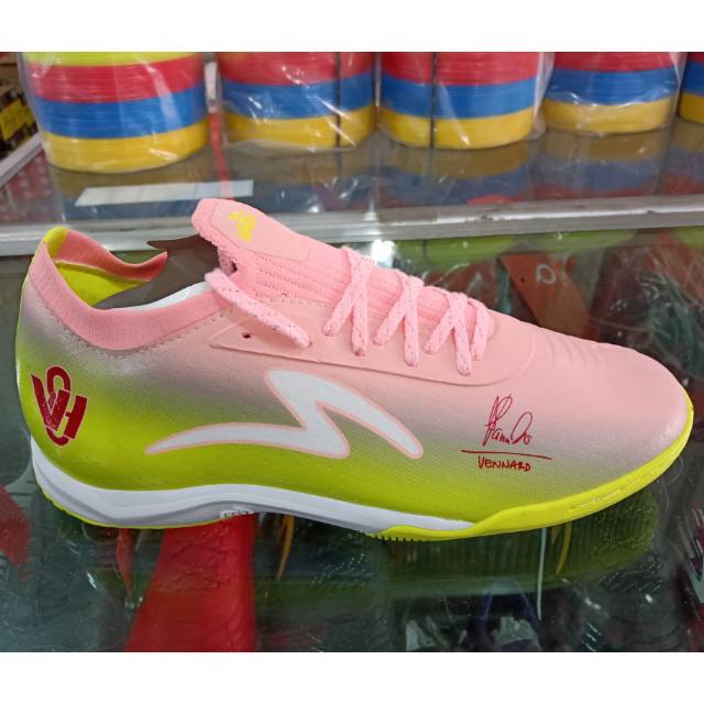 DISKON BESAR Sepatu Futsal Specs Accelerator Lightspeed V8 Legend IN Pastel Original