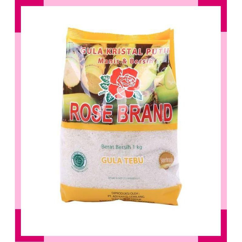 

Gula Kristal Kuning Rose Brand 1KG Gula Tebu