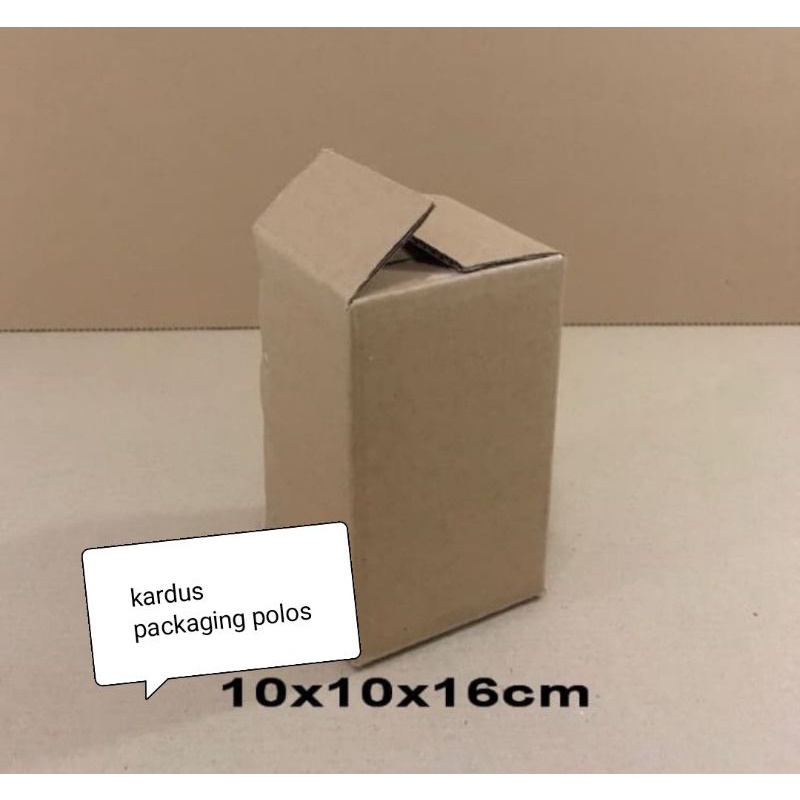 

Kardus packing polos Uk 10x10x16 cm