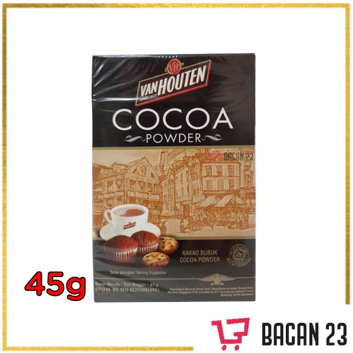 VanHouten Cocoa (45g) / Coklat Bubuk / Bubuk Coklat / Bacan 23 - Bacan23