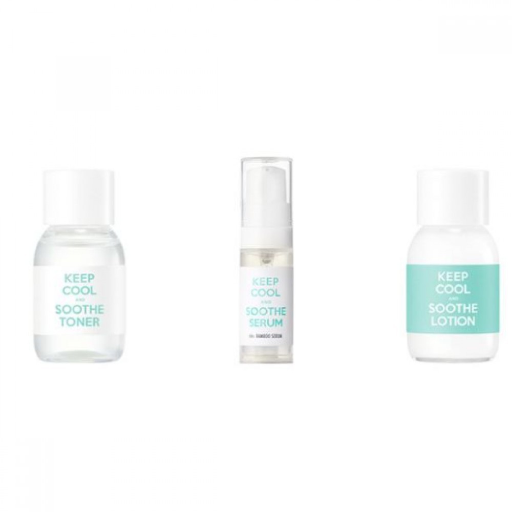keep cool soothe bamboo MINI kit ( toner + serum + lotion ) [ORIGINAL KOREA 100%]