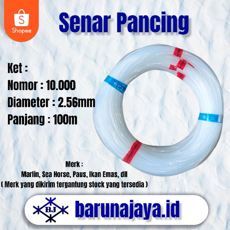 10Roll Senar Pancing - Senar Layangan - Senar Potong Rumput No. 10000