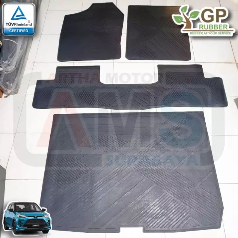 Karpet Karet Lantai Toyota Raize 2021 Fullset