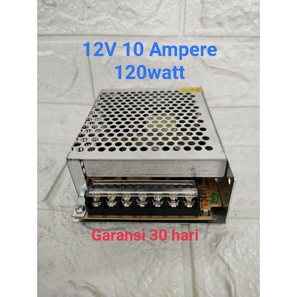 Power Supply Adaptor 12V 10A Travo 12V 10 Ampere untuk CCTV dan LED