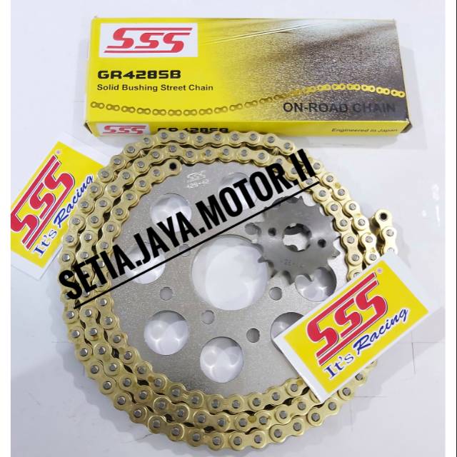 Gear sss sepaket 428 ninja R Rr.Vixion new old.mx new old.Rx king.Byson.Thunder 125.Mx king.full sss