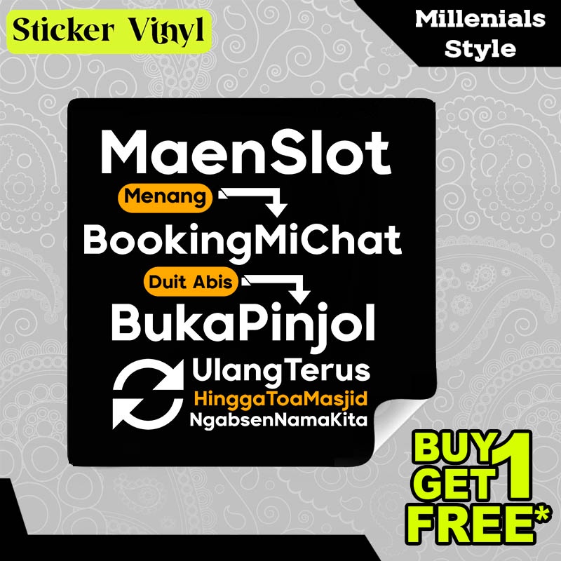 

Stiker Sticker Maen Slot Buka Pinjol Ulang Terus Pragmatic Play Game Slot Aesthetic Bahan Vinyl Satuan Anti Air
