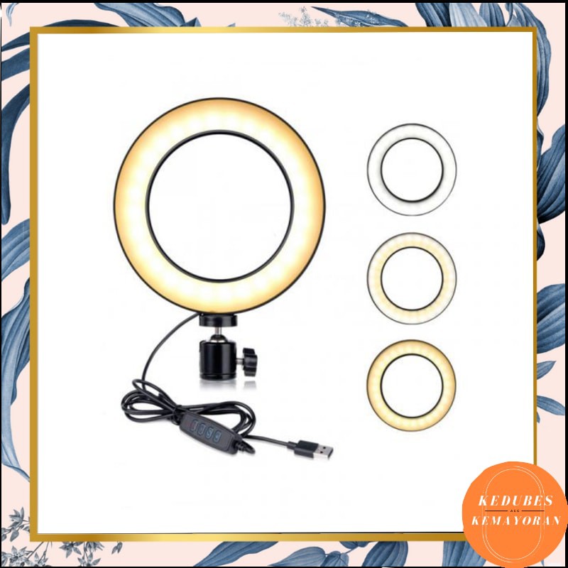 Ringlight Ring Light  Lampu Selfie 26cm 20cm Besar LED Holder Tiktok Selfie