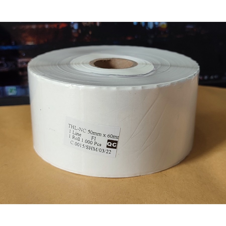 

ETIKET LABEL THERMAL 55x20 ISI 2000PCS STIKER BARCODE 55X20MM 55 X 20