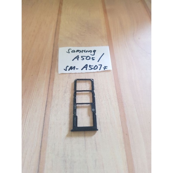 sim tray slot tempat kartu sim card Hp samsung A50s sparepart Ori copotan