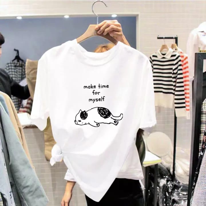 MYSTIQUE.ID-BAJU KAOS QUOTES KUCING T-SHIRT LUCU DAN AESTHETIC