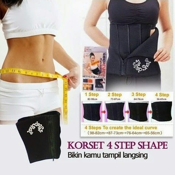 Korset 4 Step Shaper Original Pelangsing Pembakar Lemak 4 Step Level