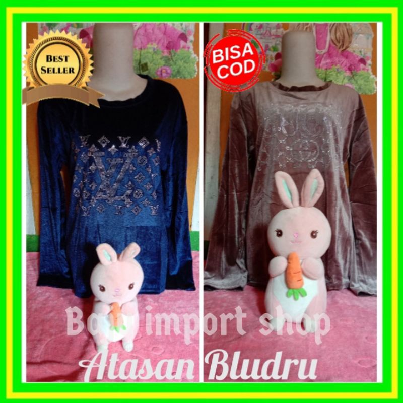Atasan bludru import terbaru atasan wanita import  atasan import