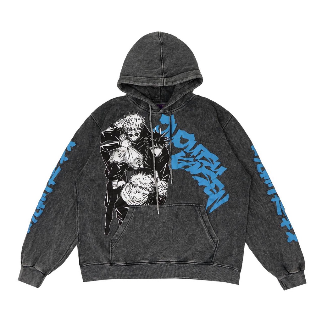 HOODIE WASHED JUJUTSU KAISEM WASHED JAKET