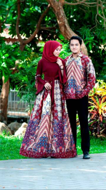 MAURA COUPLE CP SEMI SUTRA BAJU COUPLE PASANGAN COUPLE GAMIS MURAH COUPLE GAMIS COUPLE BATIK HALUS