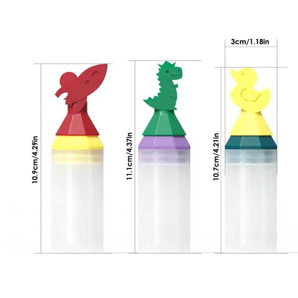 R-FLOWER 3pcs /set Squeeze Bottle Botol Dispenser Gadget Dapur Mini Anti Bocor