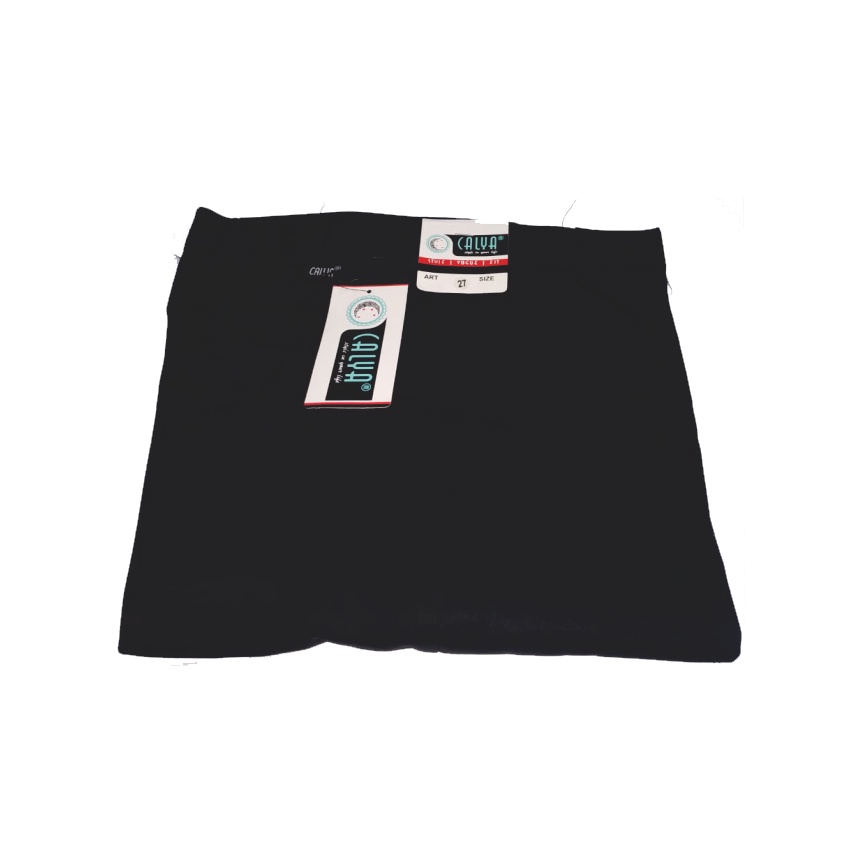 Lesta Langgeng Celana Formal Pria Dewasa Slimfit Bahan Kain Drill Warna Hitam Panjang