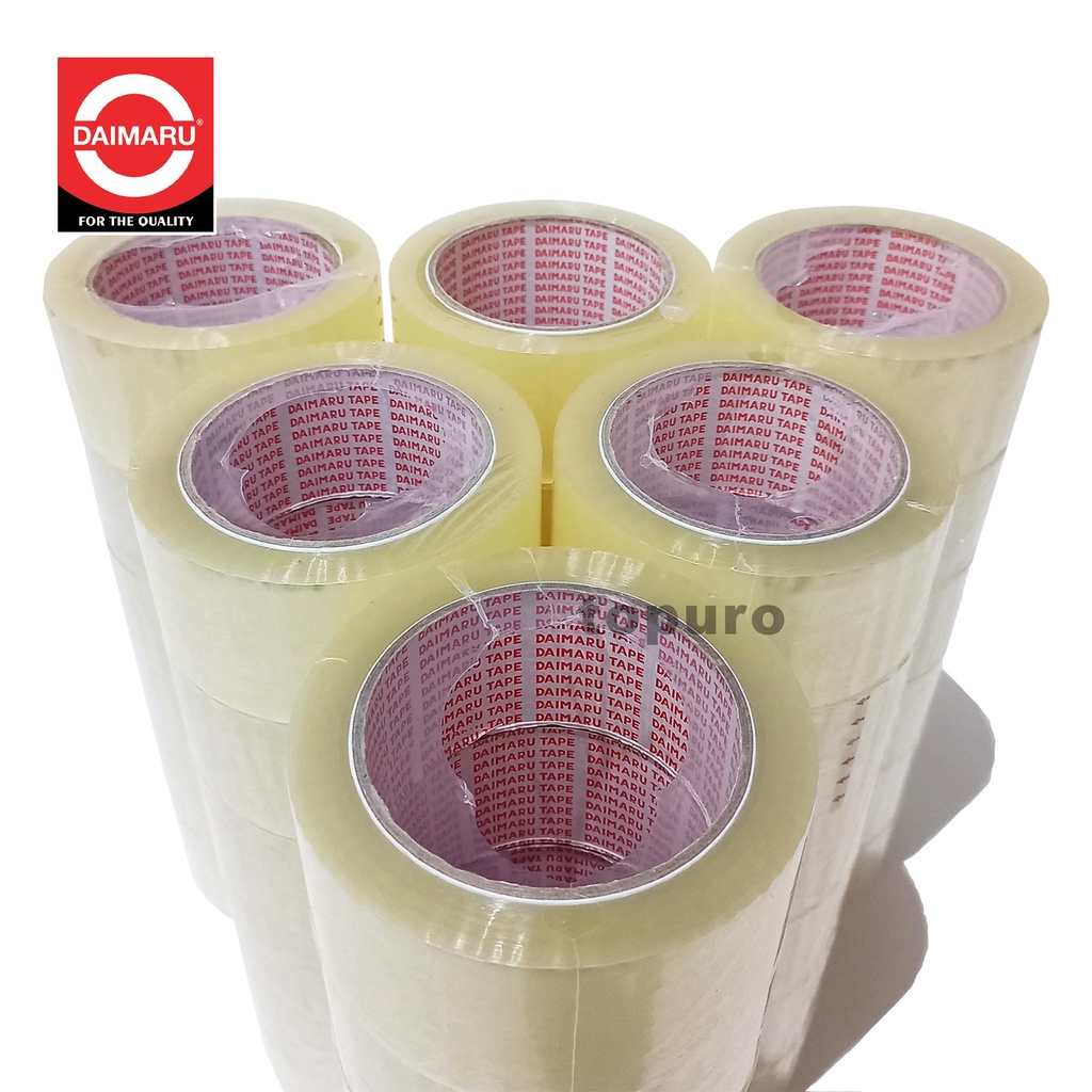 

Lakban DAIMARU Bening Transparan 2 INCH 48 MM x 90 YARD [SATUAN]