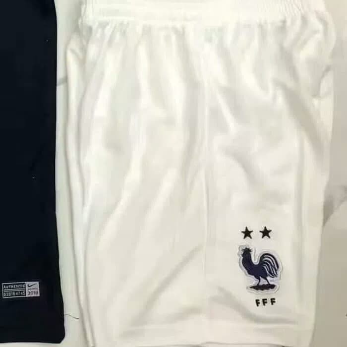 Murah jerz ada  CELANA BOLA PRANCIS HOME WORLD CUP 2018 GRADE ORI order kak
