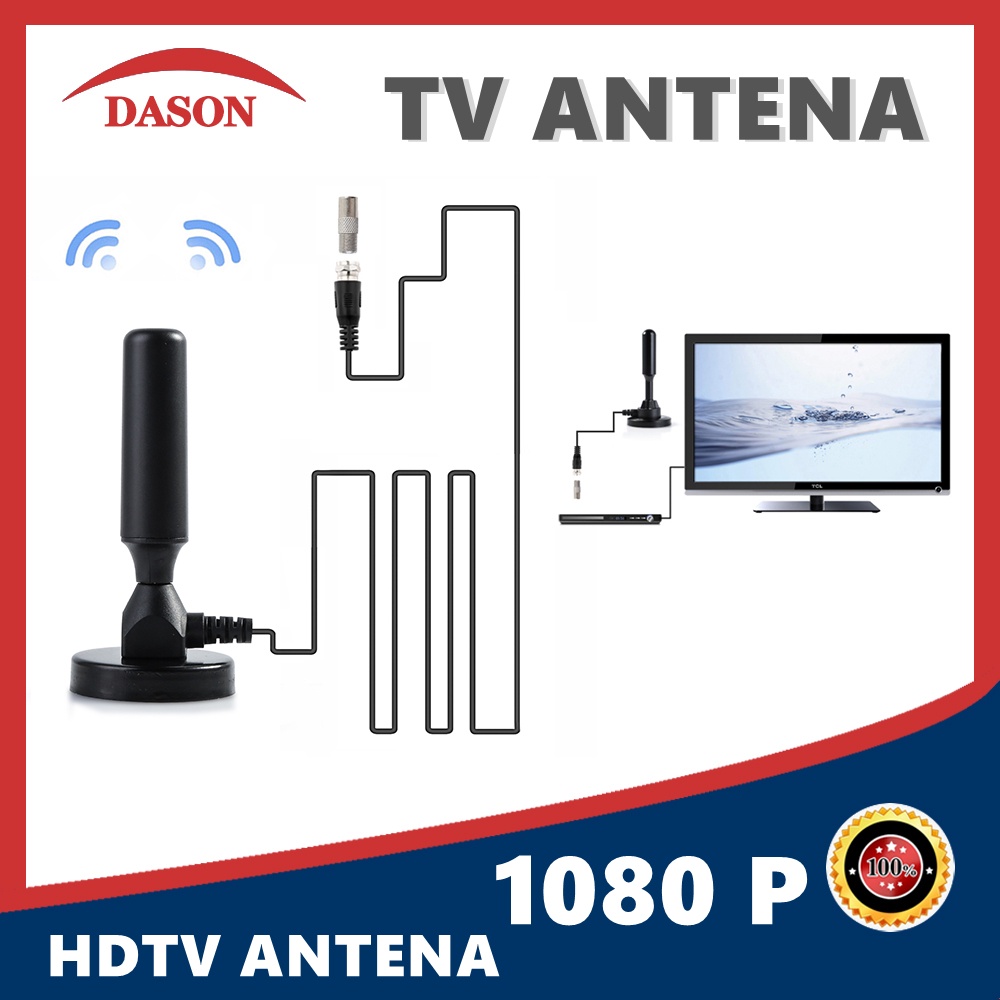 Digital HDTV Antenna Booster Portable Indoor TV Antennas HDTV DTMB HD ATSC 1080P TV Antenna ISDB Set-Top Box Antenna ANTENA STICK TV-HIGH GAIN Untuk Indoor Dan Outdoor