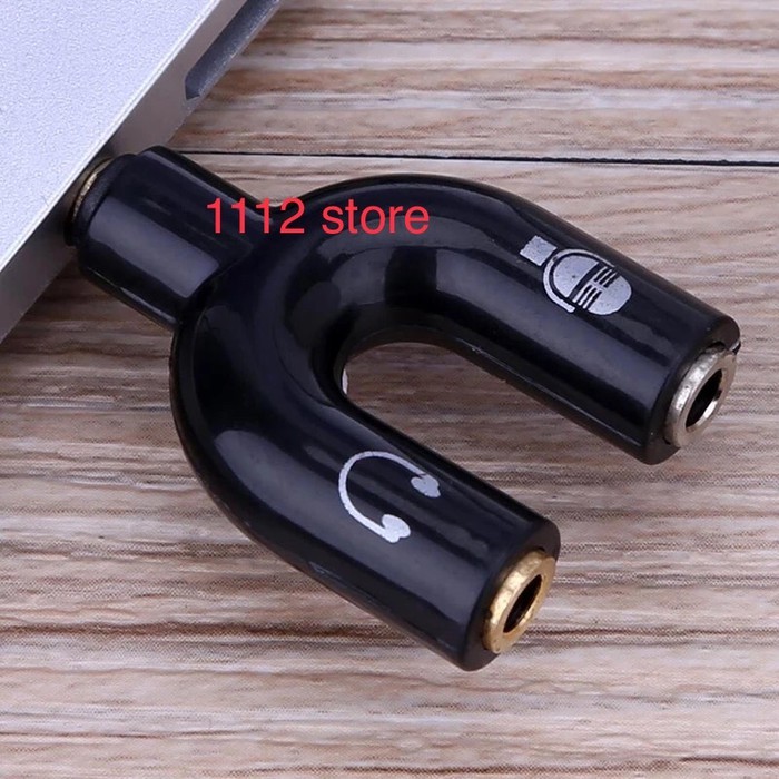 Earphone Converter 3.5Mm - Stereo Splitter Audio untuk MIC &amp; Headset