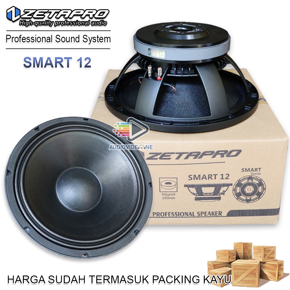 Speaker Zetapro Smart 12 Spiker Komponen 12 Inch Original Karakter High Mid