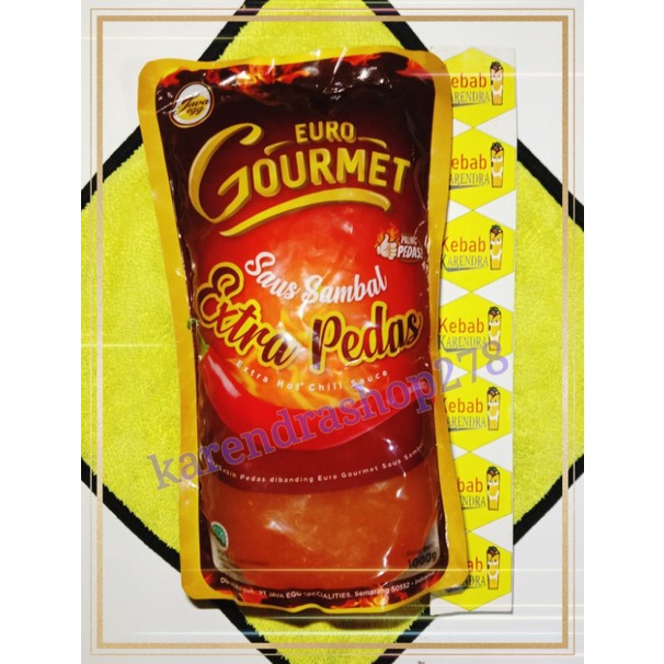 

Saos Sambal Euro Gourmet 1Kg Extra Pedas