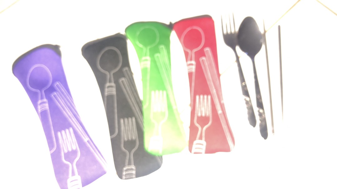 Sendok Travelling Sendok Set 3in1 Sendok Garpu Sumpit Stainless Steel