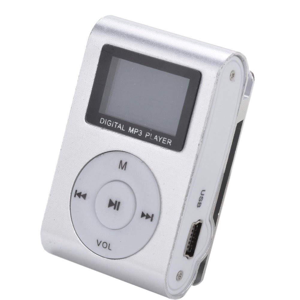 Pod MP3 Player TF Card dengan Klip &amp; LCD - ZC10 - OMPL04SV Silver