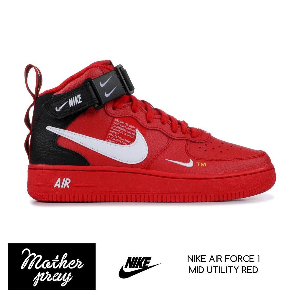 nike air force 1 07 le low red