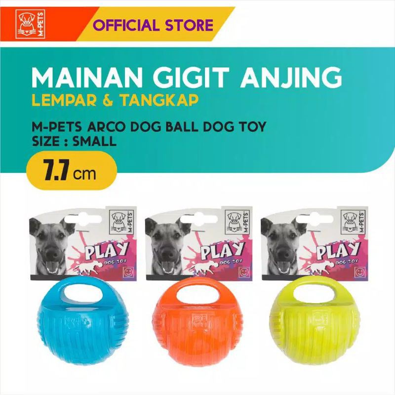 Mainan Bola Anjing M-Pets Play Dog Toy / M-Pets Arco Ball S / Mainan Gigit Anjing Lempar Tangkap