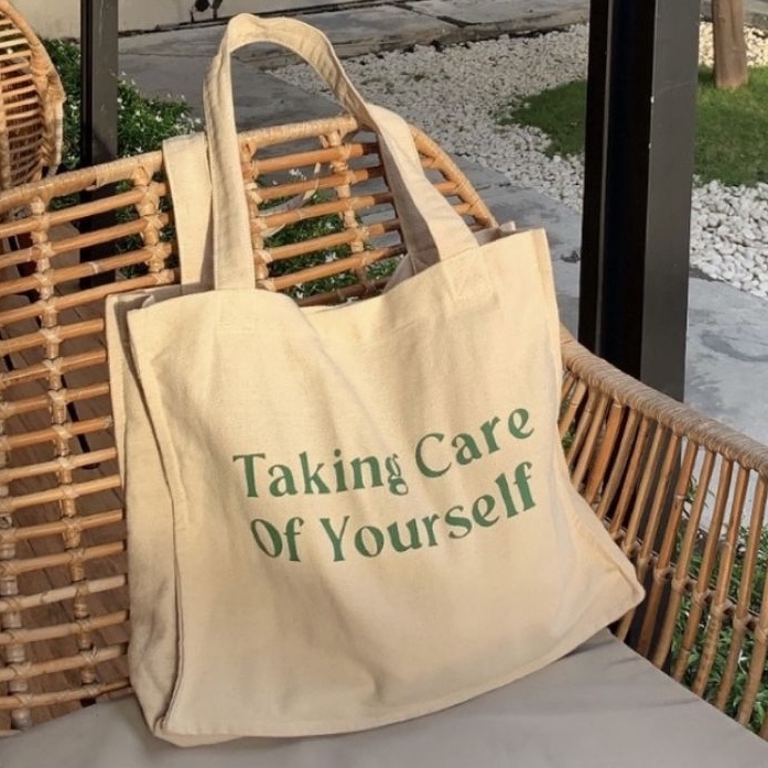 TOTEBAG TAKING CARE OF YOURSELF (crbn_cloth)