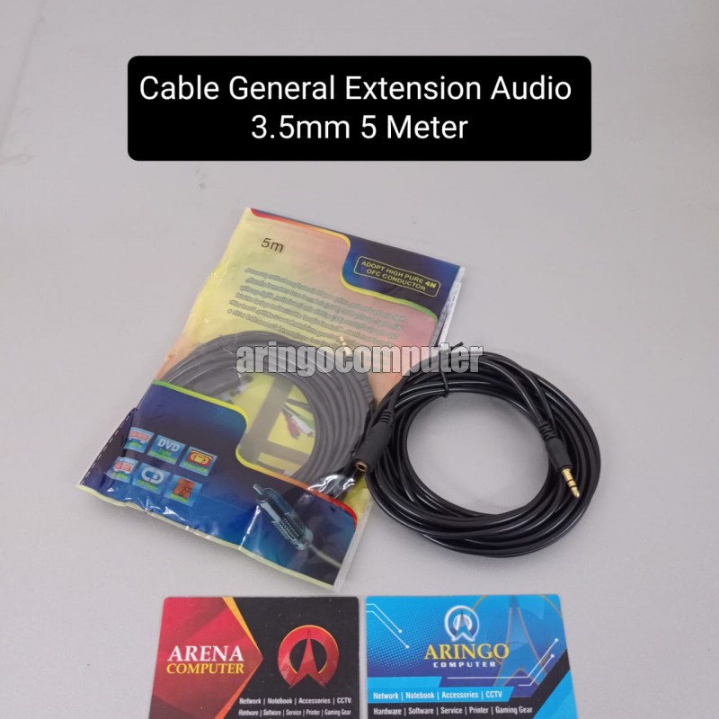 Cable General Extension Audio 3.5mm 5 Meter