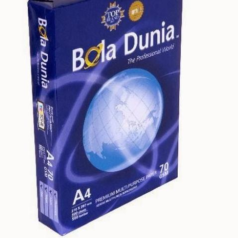 

➪ Bola Dunia Kertas HVS A4 70 gsm 210 x 297 mm / Print / Fotocopy ♨