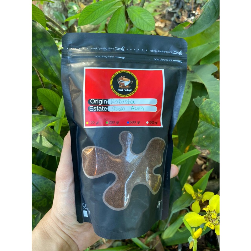 

Kopi Aceh Gayo Robusta 500 Gram - Kopi BUBUK Premium Takengon