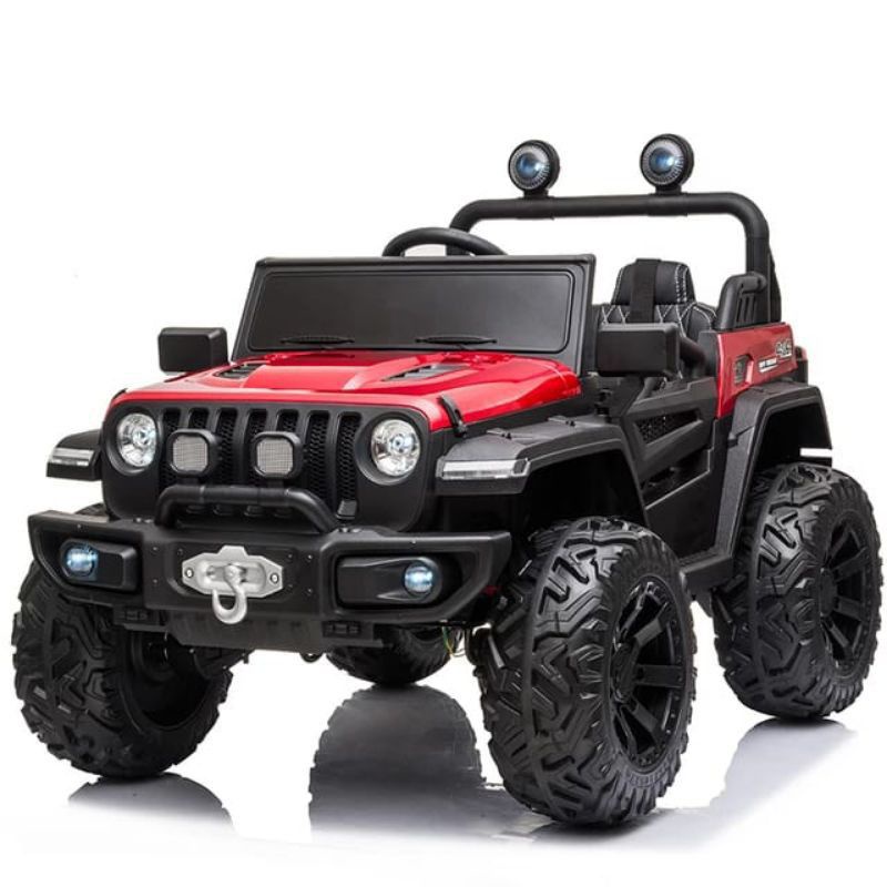 MOBIL AKI JEEP RUBICON DAKAR 4 WD YUKITA NON PAINTING - MAINAN MOBIL AKI