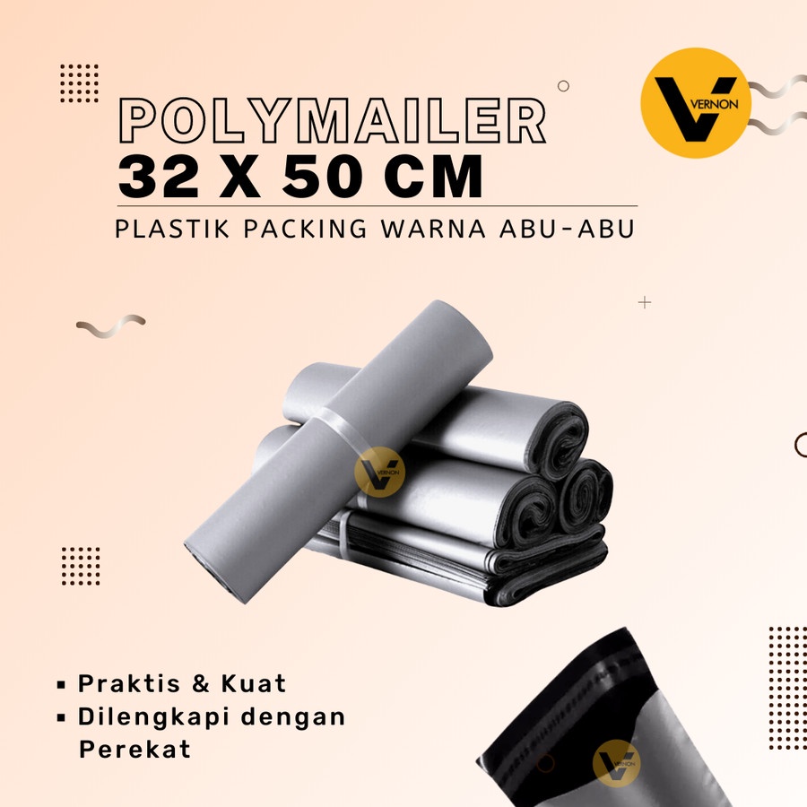 

Kantong Plastik Polymailer Amplop Packing Online Poly Mailer 32x50 cm