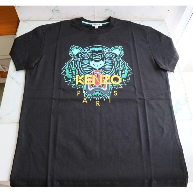 kenzo tiger t-shirt women black tiger