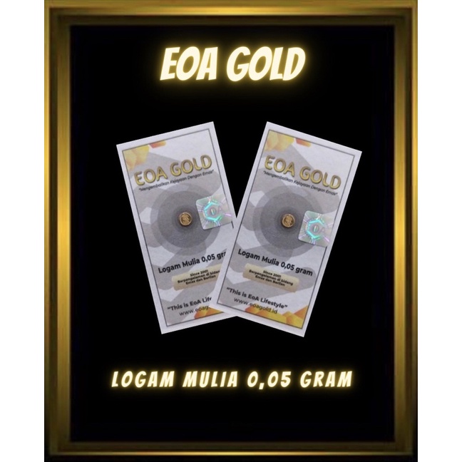 logam mulia eoa gold 0,05 gram mini gold baby gold menabung emas