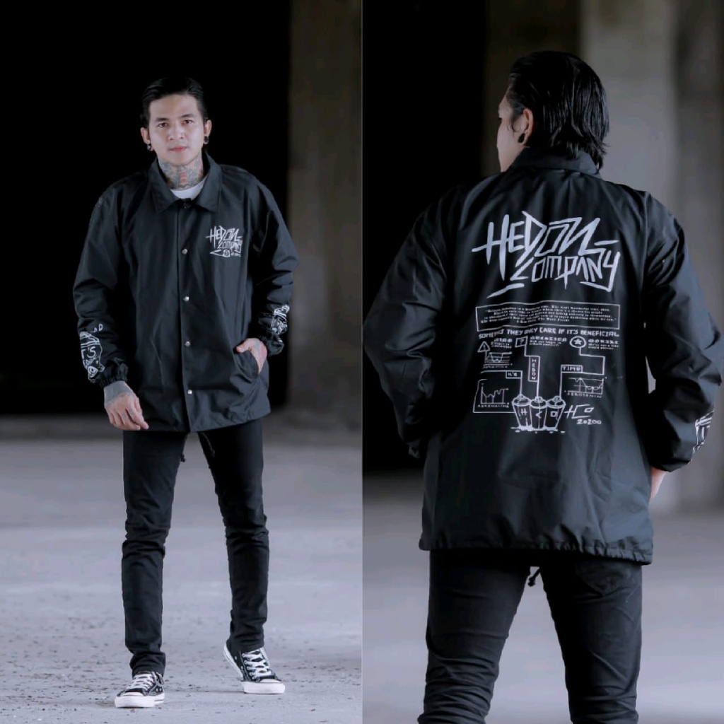 JAKET PRIA - JAKET COACH SALVIO HEXIA - JAKET WINDBREAKER - JAKET PARASUT PRIA - JAKET PARASUT - JAKET COACH ORIGINAL - JAKET COACH ANAK - JAKET COACH PRIA - JAKET COACH WANITA -  JACKET PRIA - JAKET CASUAL - JAKET MOTOR -  JAKET COWOK - JAKET COWO-Hitam Tagging