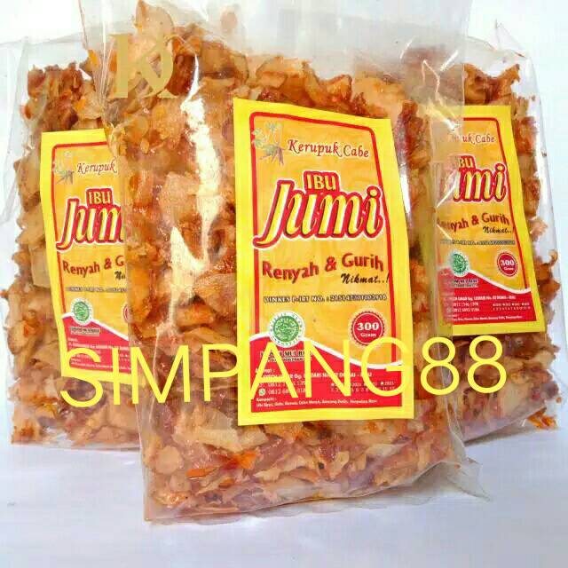 

KERUPUK CABE IBU JUMI (UKURAN BESAR) free packing dus