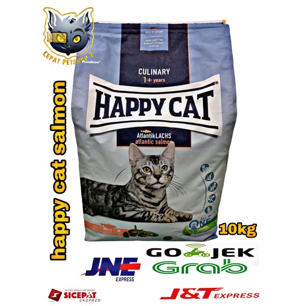 Ekspedisi only Happy cat Atlantik salmon adult 10kg Freshpack