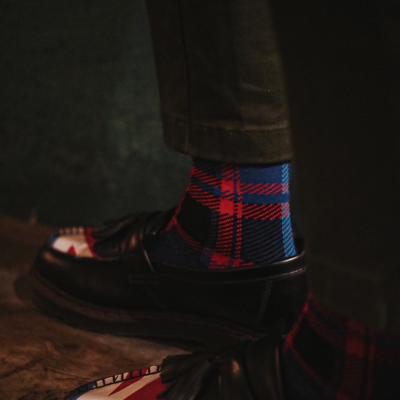 worldhouse kaos kaki socks - agua for dr martens