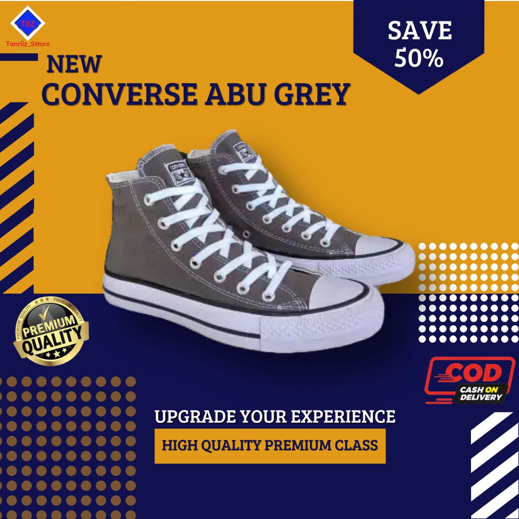 Sepatu Coverse 70 s hi Abu Grey Tinggi - Sepatu convers all star ct ii undefeated - Spatu Konvers 70