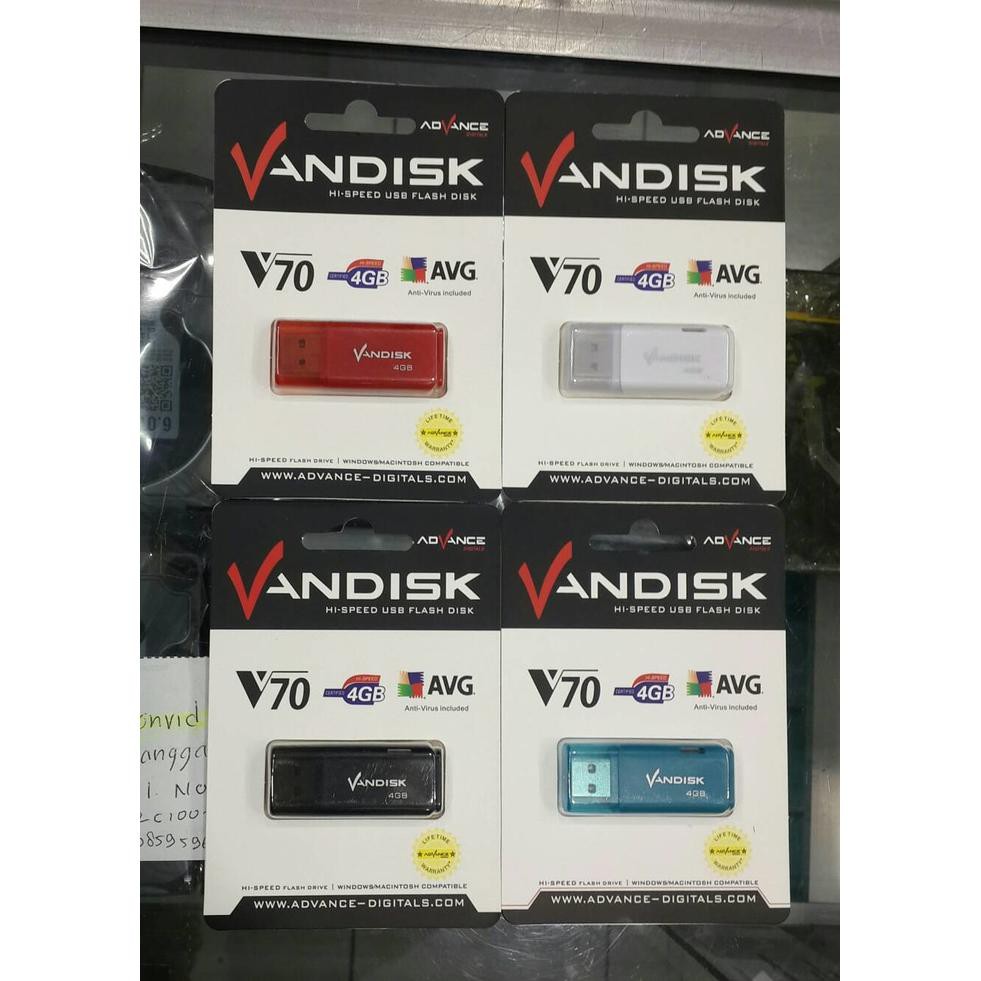 Flashdisk Vandisk 4gb, 8gb, 16gb  V70 Advance