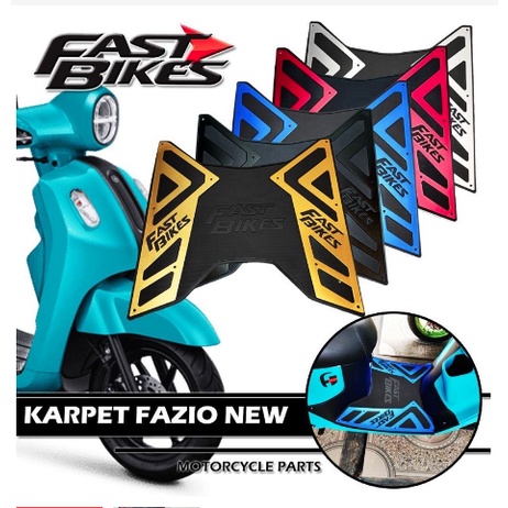 Karpet fazio karpet fazzio 125 160 bordes alas pijakan kaki yamaha fazio 125 160