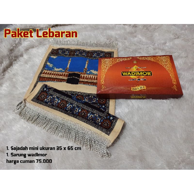 Sajadah dan sarung buat THR LEBARAN