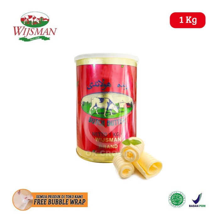 

Wijsman Dutch Salted Butter / Wysman / Wisman (PAIL 1 kg) KHUSUS GOSEND & GRABEXPRESS